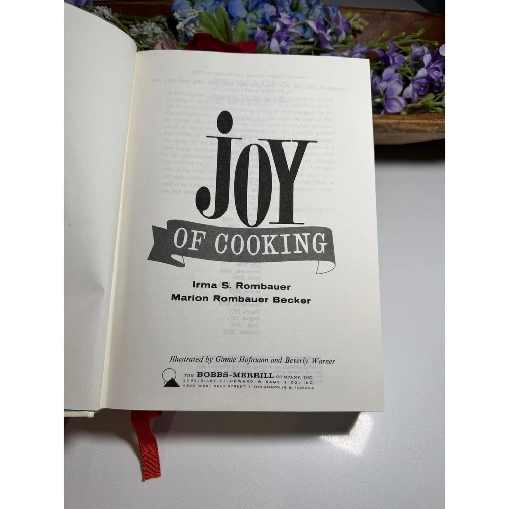 Vintage Joy of Cooking 1972 Hardcover Cookbook Rombauer Becker Bobbs-Merrill